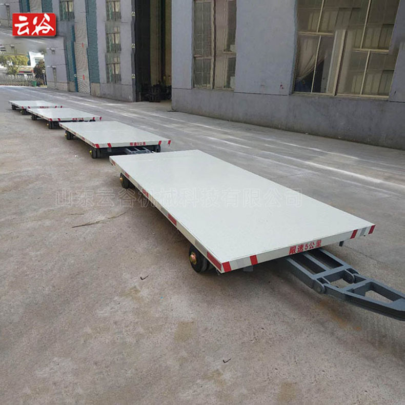 高效運輸解決方案 3噸低底盤平板拖車叉車牽引后掛四輪同軌跡平板車詳解